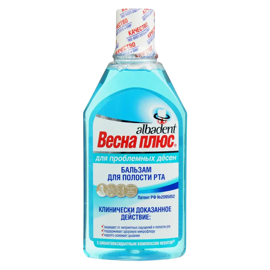 АЛЬБАДЕНТ Весна Плюс ополаскиватель для полости рта противовоспалит 400мл (Вита ХБО при РАН, РФ)