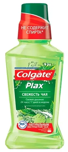 КОЛГЕЙТ Плакс ополаскиватель для полости рта Свежесть чая 250мл (КОЛГЕЙТ, ПОЛЬША)