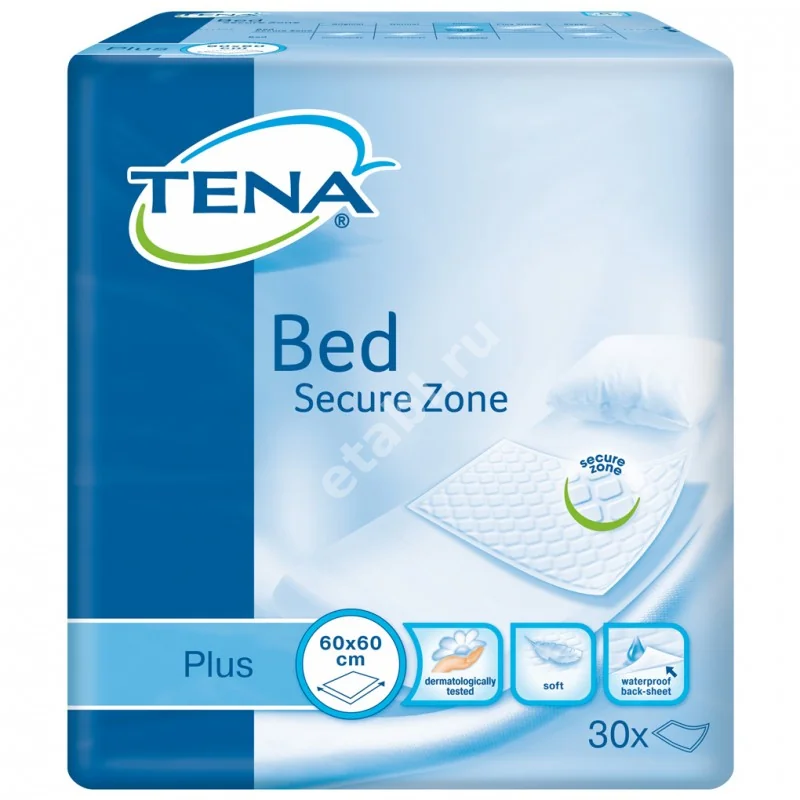 ТЕНА Bed Plus пеленки впитывающие 60х60см N30 (Эссити Хайджин энд Хелс, ПОЛЬША)