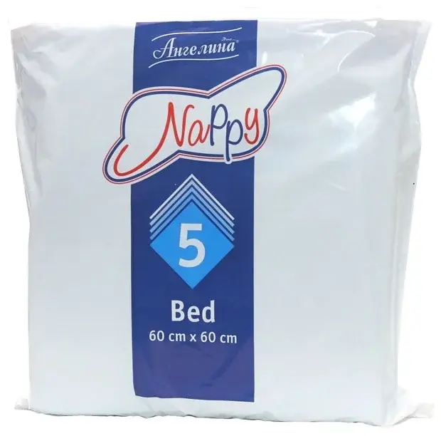 АНГЕЛИНА Nappy пеленки впитывающие 60х60см N5 (Медпол, РФ)