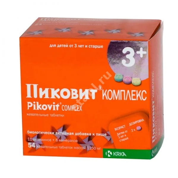 ПИКОВИТ КОМПЛЕКС табл. жев. 1.15г N54 (КРКА, СЛОВЕНИЯ)