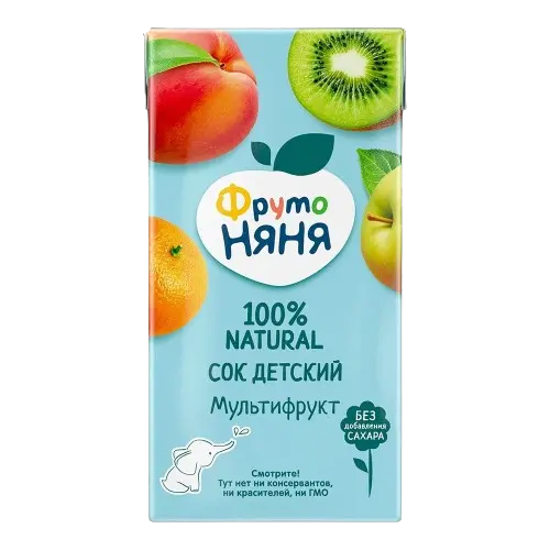 ФРУТОНЯНЯ сок 3+ 500мл Мультифрукт (Прогресс, РФ)