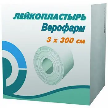 ПЛАСТЫРЬ ФИКСИРУЮЩИЙ Верофарм ткан бел. 3х300см N1 (ВЕРОФАРМ, РФ)