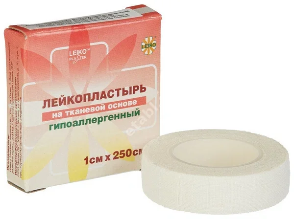 ПЛАСТЫРЬ ФИКСИРУЮЩИЙ Лейко ткан. 1х250см N1 (Чанчжоу Хуалянь Хеалс Дрессинг, КИТАЙ)