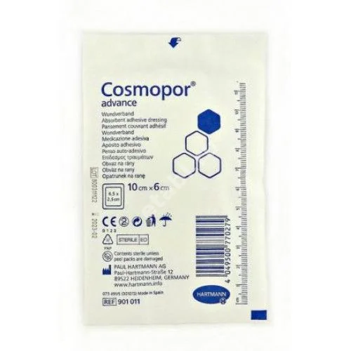 ПОВЯЗКА ПЛАСТЫРНАЯ Космопор Advance раневая стер. абсорбир. 6х10см N1 (ПАУЛЬ ХАРТМАНН, ГЕРМАНИЯ)