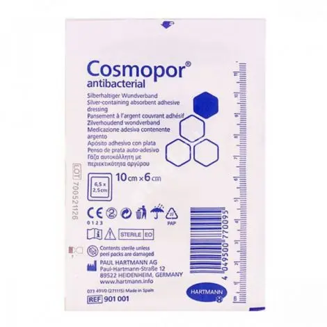 ПОВЯЗКА Ранозаживляющая Космопор Antibacterial стер. 6х10см N1 (Пауль Хартманн, ГЕРМАНИЯ)
