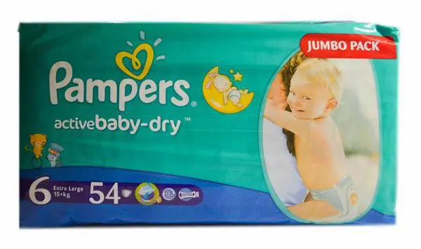 ПАМПЕРС подгузники детские Active Baby 15кг+ р.экстра лардж 6 N54 (ПРОКТЕР & ГЕМБЛ , РФ/ГЕРМАНИЯ)