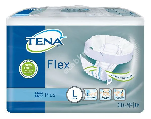 ТЕНА Flex подгузники д/взрослых Plus 6кап. р.L 100-150см N30 (ЭССИТИ, НИДЕРЛАНДЫ)