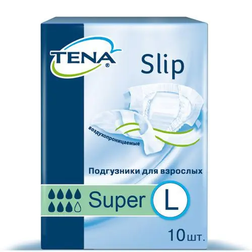 ТЕНА Slip подгузники д/взрослых Super 7кап. р.L N10 (Эссити Хайджин энд Хелс, РФ/НИДЕРЛАНДЫ)