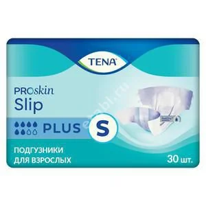 ТЕНА Slip подгузники д/взрослых Super 7кап. р.S 56-90см N30 (ЭССИТИ, НИДЕРЛАНДЫ)