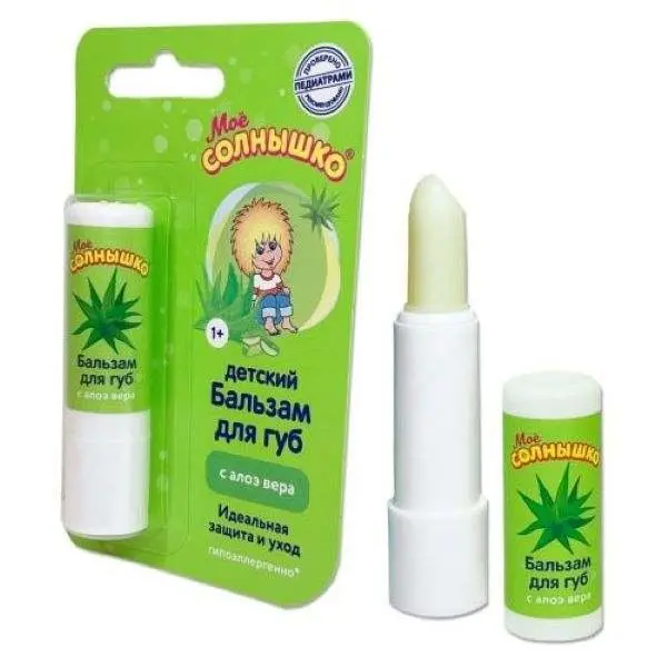 МОЕ СОЛНЫШКО бальзам для губ Алоэ вера 2.8г (АВАНТА, РФ)