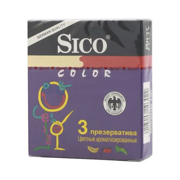 СИКО (SICO) презервативы N3 color (цветные ароматизированные) (БОЛЕАР, ГЕРМАНИЯ)