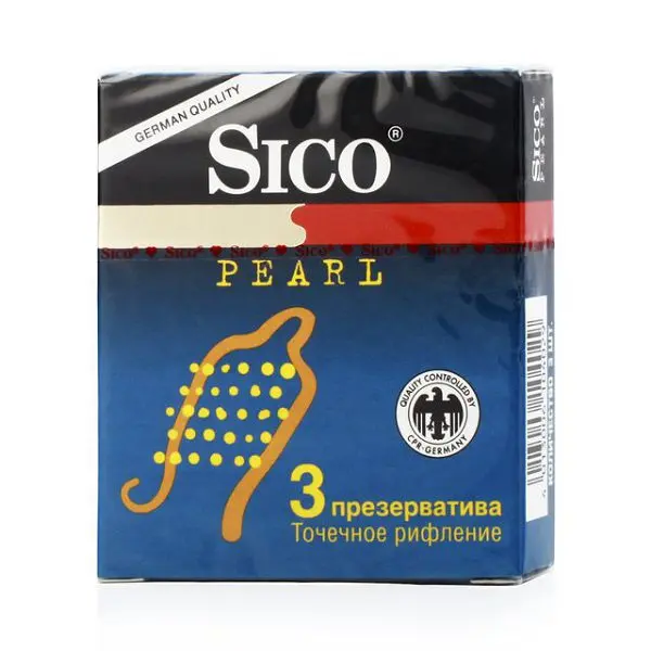 СИКО (SICO) презервативы Pearl (точечное рифление) N3 (БОЛЕАР, ГЕРМАНИЯ)