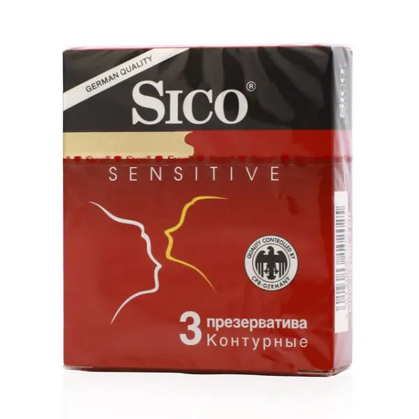 СИКО (SICO) презервативы Sensitive (контурные) N3 (БОЛЕАР, ГЕРМАНИЯ)