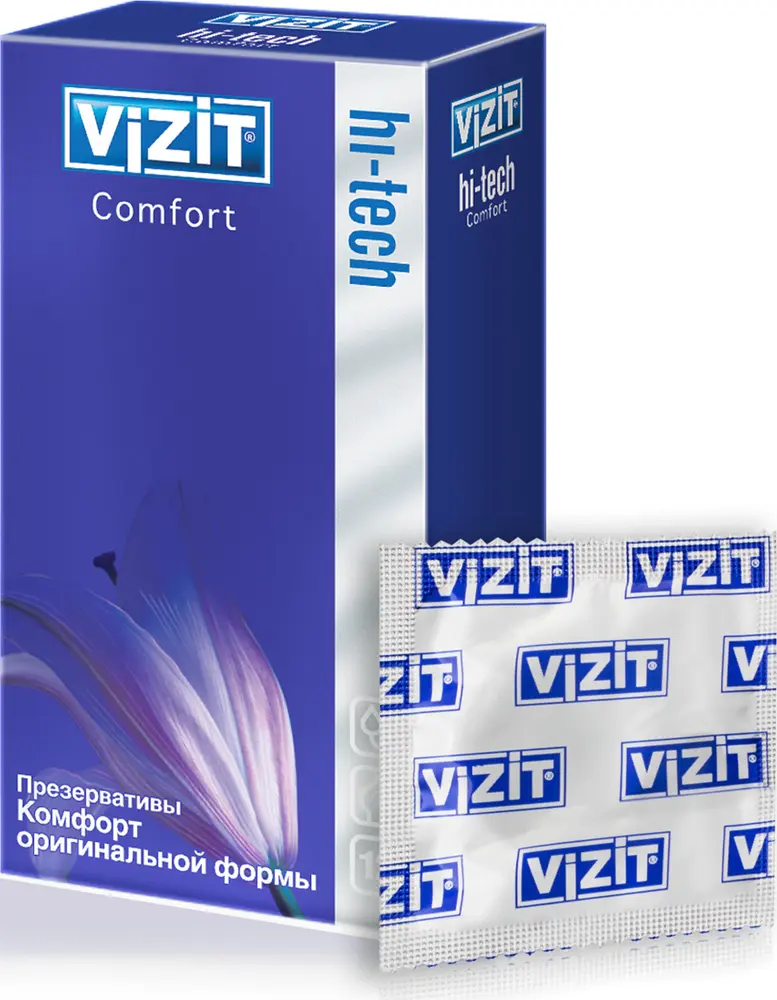 ВИЗИТ (VIZIT) Hi-tech презервативы Comfort N12 (БОЛЕАР, ГЕРМАНИЯ)