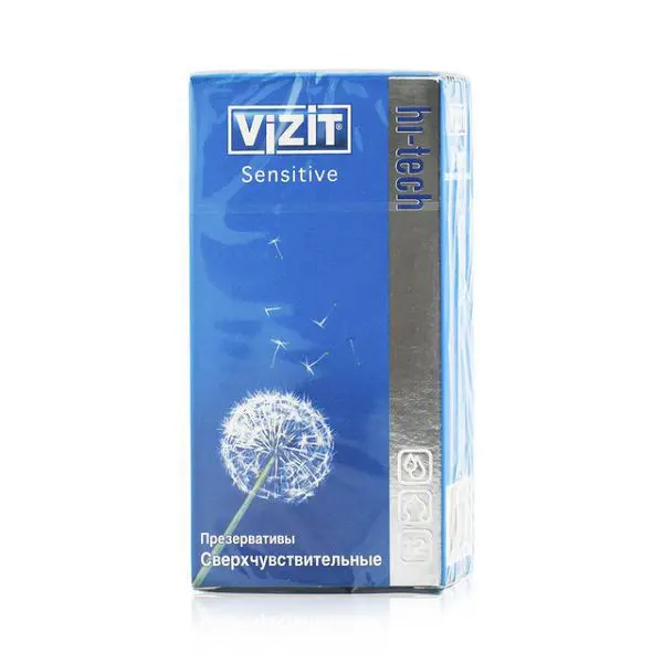 ВИЗИТ (VIZIT) Hi-tech презервативы Sensitive (сверхчувствительные) N12 (БОЛЕАР, ГЕРМАНИЯ)
