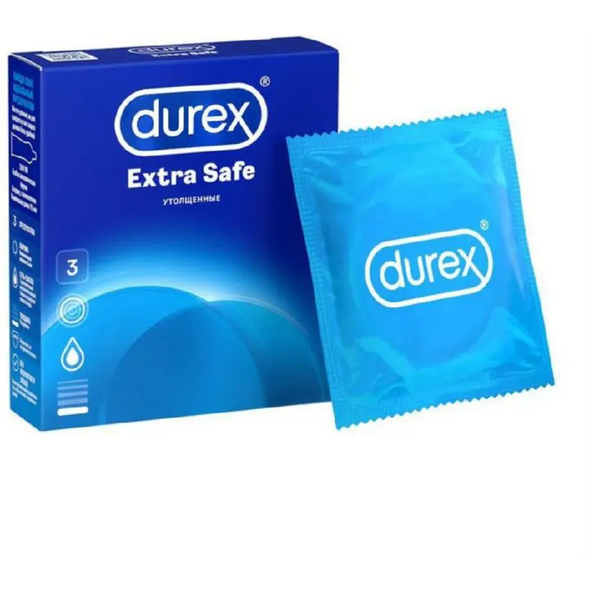 ДЮРЕКС (DUREX) Extra Safe презервативы плотные N3 (РЕКИТТ БЕНКИЗЕР, ВЕЛИКОБРИТАНИЯ)