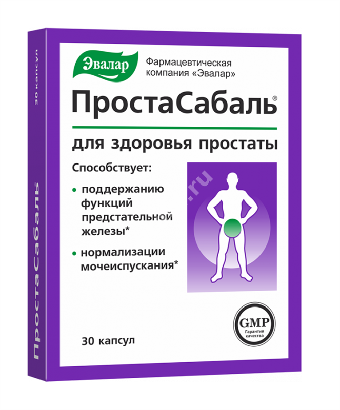 ПРОСТАТА-САБАЛЬ капс. 0.2г N30 (ЭВАЛАР, РФ)