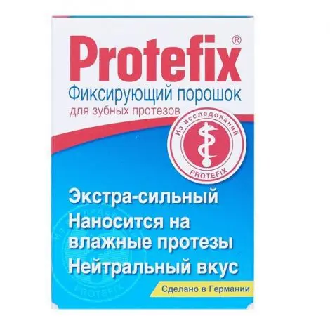 ПРОТЕФИКС порошок для зубных протезов фиксир. Экстра сильный 20г (Квайссер Фарма, ГЕРМАНИЯ)