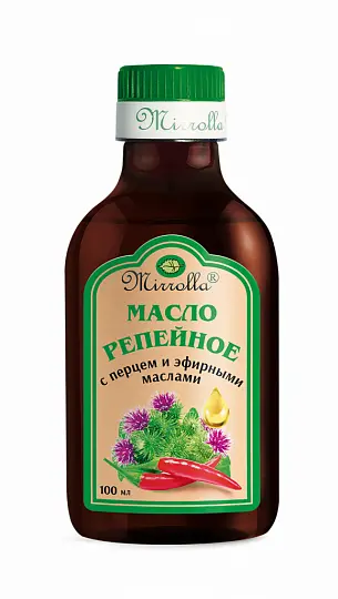 РЕПЕЙНОЕ МАСЛО (фл.) 100мл Красный Перец с эфирными маслами (МИРРОЛЛА, РФ)