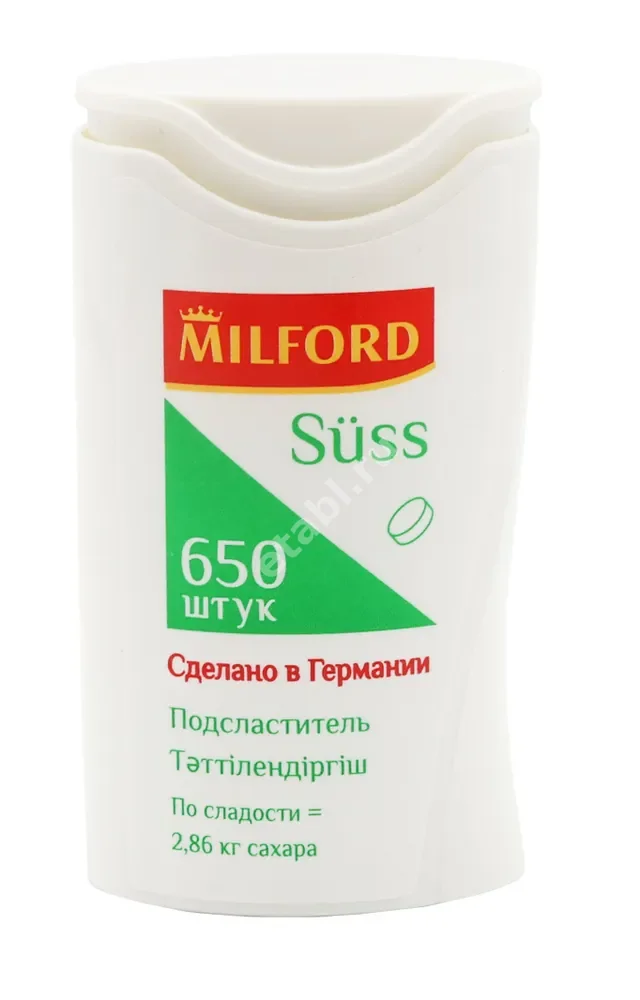 САХАРОЗАМЕНИТЕЛЬ Милфорд табл. Suss N650 (Нутрисан, ГЕРМАНИЯ)