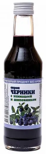 ЧЕРНИКА С ЭХИНАЦЕЕЙ И ШИПОВНИКОМ сироп (фл.) 250мл (Астромар/Биоинвентика, РФ)