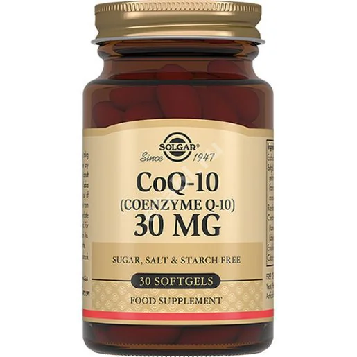 СОЛГАР Коэнзим Q10 капс. (банк.) 30мг N30 (СОЛГАР, США)