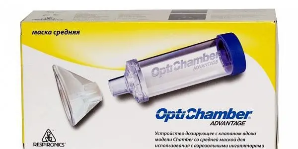 СПЕЙСЕР с детской средней маской OptiChamber Diamond (ФИЛИПС  ЭЛЕКТРОНИКС, КИТАЙ)