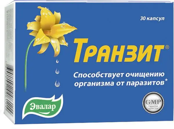 ТРАНЗИТ Антигельминтный капс. 0.42г N30 (ЭВАЛАР, РФ)