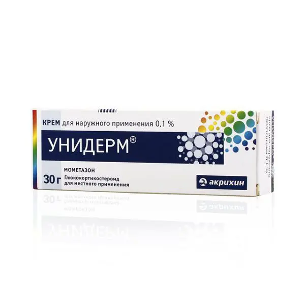 УНИДЕРМ крем (туба) 0.1% - 30г N1 (АКРИХИН, РФ/ПОЛЬША)