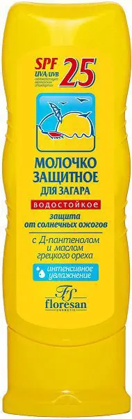 ФЛОРЕСАН молочко защитное для загара для лица и тела SPF-25 125мл (Ф-108) (Флоресан, РФ)