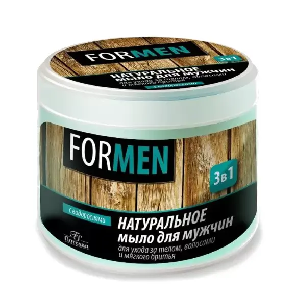 ФЛОРЕСАН For men мыло 3в1 450г (Ф-40)  Водоросли (Флоресан, РФ)