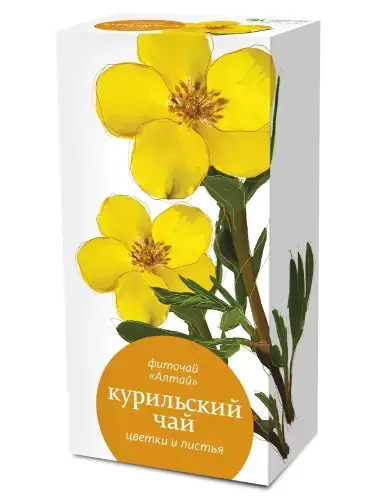 КУРИЛЬСКИЙ ЧАЙ Лапчатка кустарниковая (фильтр-пак.) 1.5г N20 (Алтайский  Кедр, РФ)