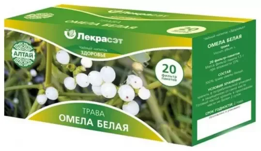 ОМЕЛЫ БЕЛОЙ ПОБЕГИ космет. ср-во (фильтр-пак.) 1.5г N20 (Лекра-СЭТ, РФ)