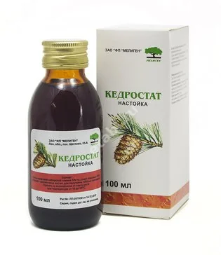 КЕДРОСТАТ настойка (фл. в инд.упак.) 100мл N1 (Мелиген, РФ)