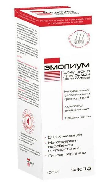 ЭМОЛИУМ эмульсия для сухой кожи головы 100мл (АЛЬВОГЕН , ПОЛЬША)