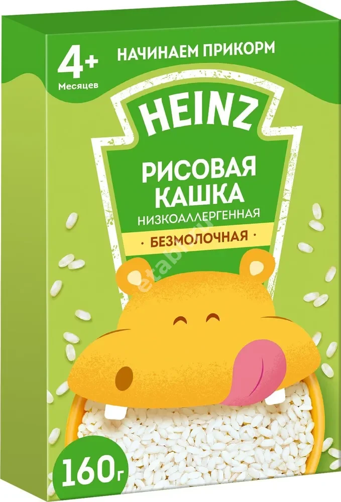 ХАЙНЦ каша б/мол. рис низкоаллер 4м+ 160г Пребиотик (ХАЙНЦ, РФ)