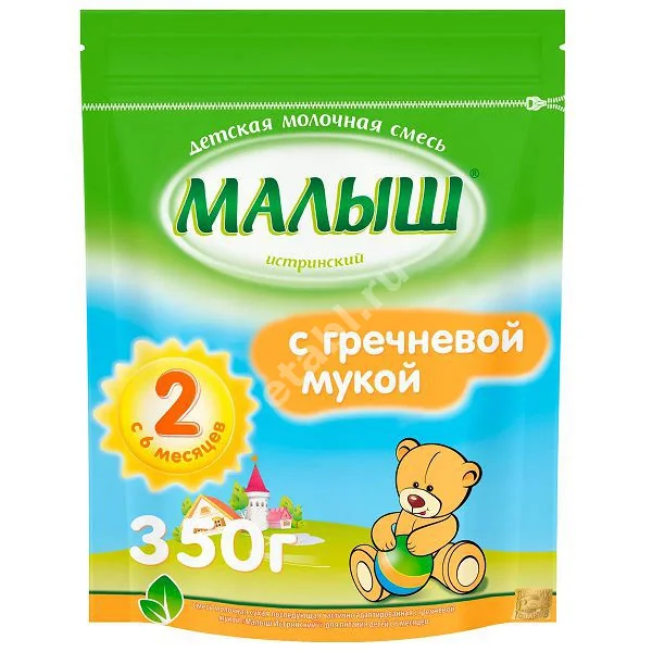 МАЛЫШ Истринский смесь сухая молочная Греч мука 6м+ 350г (ИСТРА-НУТРИЦИЯ, РФ)