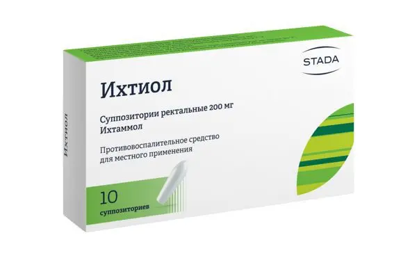 ИХТИОЛ супп. рект. 200мг N10 (ШТАДА, РФ)