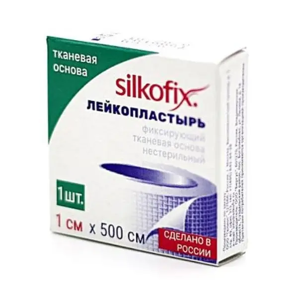 ПЛАСТЫРЬ ФИКСИРУЮЩИЙ Силкофикс ткан. 1х500см N1 (Чанчжоу Хуалянь Хеалс Дрессинг, КИТАЙ)