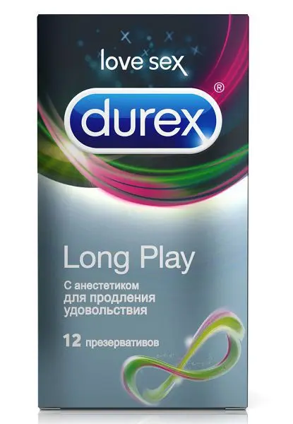 ДЮРЕКС (DUREX) Long Play презервативы с анестетиком N12 Перформа (РЕКИТТ БЕНКИЗЕР, ВЕЛИКОБРИТАНИЯ)