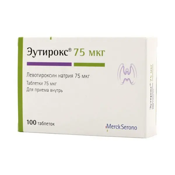 ЭУТИРОКС табл. 75мкг N100 (Мерк, РФ)
