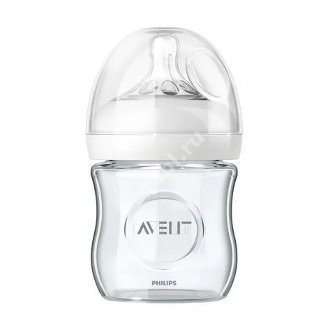 АВЕНТ (Avent) бутылочка стекл. 120мл силик соска скошен/медл поток Naturals 0м+ SCF671/17 (81410) N1 (ФИЛИПС  ЭЛЕКТРОНИКС, ВЕЛИКОБРИТАНИЯ)