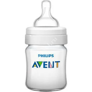 АВЕНТ (Avent) бутылочка пласт. 125мл силик соска скошен/медл поток Classic 0м+ SCF560/17 (80021/86030) N1 (ФИЛИПС  ЭЛЕКТРОНИКС, ИНДОНЕЗИЯ/ВЕЛИКОБРИТАНИЯ)