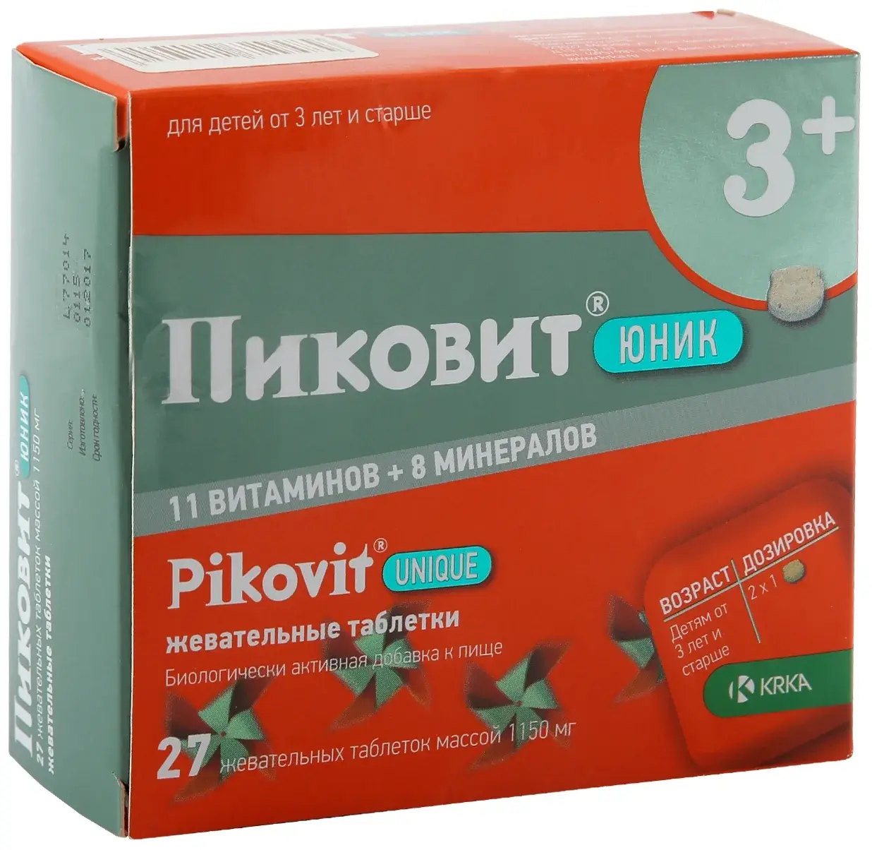 ПИКОВИТ ЮНИК табл. жев. N27 (КРКА, СЛОВЕНИЯ)