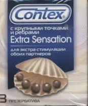 КОНТЕКС (CONTEX) Extra Sensation презервативы N3 крупные точки и ребра (РЕКИТТ БЕНКИЗЕР, ТАИЛАНД)