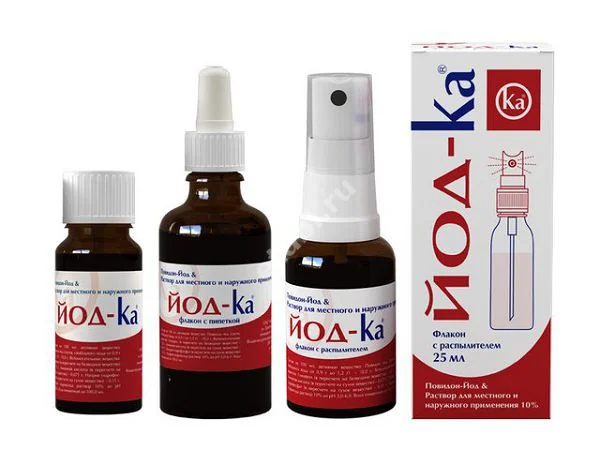 ЙОД-КА (ПОВИДОН-ЙОД) р-р (фл. с помазк.) 10% - 10мл N1 (ЗЕЛДИС, РФ)