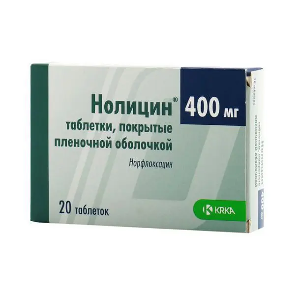 НОЛИЦИН табл. п.п.о. 400мг N20 (КРКА, РФ)