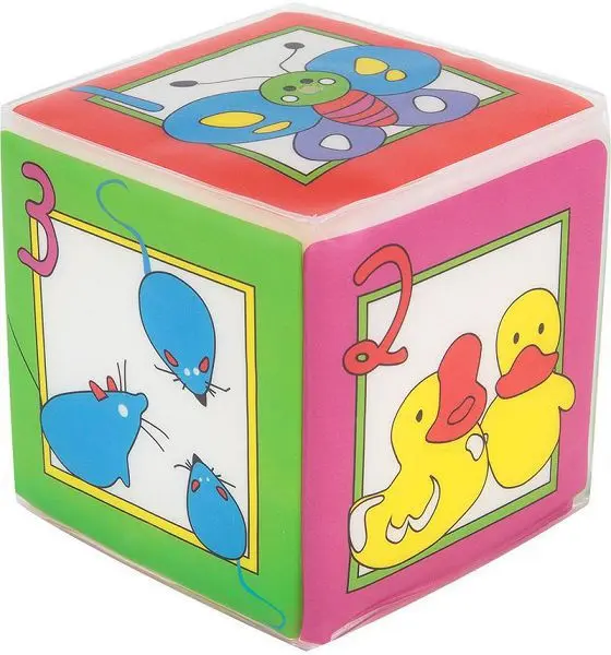 КУРНОСИКИ игрушка-пищалка кубик Учимся считать 6м+ 27077 (Сан Бонд Интернэшнл, КИТАЙ)