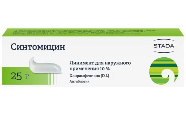 СИНТОМИЦИНА ЛИНИМЕНТ эмульс. (туба) 10% - 25г N1 (ШТАДА, РФ)